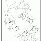 FLHTCU 1FCC ELECTRA GLIDE ULTRA CLASSIC (2019) WINDSHIELD, FAIRING AND HEADLAMP - FLHT, FLHTCU, F...