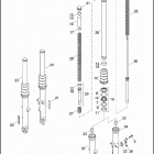 XL1200NS 1LP3 IRON 1200 (2018) FORK, FRONT - XL883N, XL1200NS