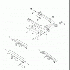 XL1200NS 1LP3 IRON 1200 (2018) FORK, REAR, DEBRIS DEFLECTOR AND BELT GUARD