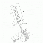 XL1200NS 1LP3 IRON 1200 (2018) PISTONS AND FLYWHEEL ASSEMBLY