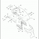 XL1200NS 1LP3 IRON 1200 (2018) FENDERS, REAR - XL883N, XL1200X, XL1200X ANX, XL12...
