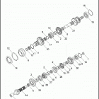XL1200NS 1LP3 IRON 1200 (2018) TRANSMISSION GEARS