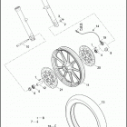 XL1200NS 1LP3 IRON 1200 (2018) WHEELS, FRONT, CAST - XL883L, XL883N, XL1200CX, XL...