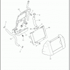 FLTRX 1KHC ROAD GLIDE (2018) COOLANT DISTRIBUTION, AIR-COOLED