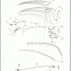 FLTRXSE 1TCL CVO ROAD GLIDE (2018) CONSOLE, FUEL TANK
