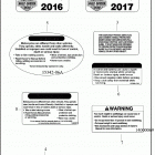 FLTRXSE 1TCL CVO ROAD GLIDE (2018) Лейбл предостережения