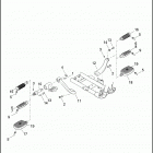 XL1200NS 1LP3 IRON 1200 (2018) FOOTRESTS, RIDER, MID-CONTROL