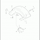 FLHTKSE 1TEH CVO ULTRA LIMITED (2018) FENDER, REAR