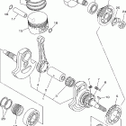 Rhino 660 Коленчатый вал и Поршень