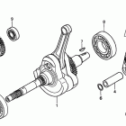 TRX500FE Коленчатый вал и поршень