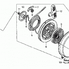 TRX500FE Ручной стартер