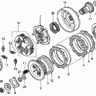 TRX350TM Сцепление