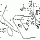 TRX350TM Handle levers@switches   @cables