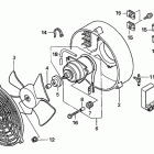 TRX350TM Cooling fan kit          (trx350tm) (optional)