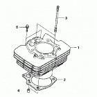 TRX500FE Цилиндр