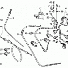 TRX350TM Рычаги & переключатели & тросы