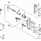 TRX500FE Передний тормозной суппорт