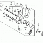 TRX400EX Передний тормозной суппорт