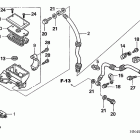 TRX350TM Главный тормозной цилиндр -передний