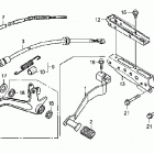 TRX500FE Подножки и педали