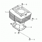 TRX350TM Цилиндр