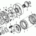 TRX500FE Сцепление