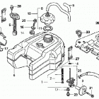 TRX350TM Топливный бак