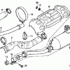 TRX500FE Глушитель
