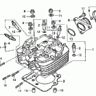 TRX400EX Головка цилиндра