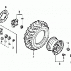 TRX500FE Переднее колесо