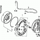 TRX500FE Задний тормоз