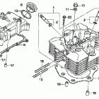TRX500FE Головка цилиндра
