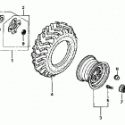 TRX500FE Заднее колесо