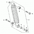 TRX350TM Задний амортизатор