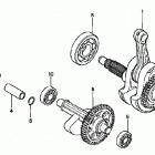 TRX400EX Коленвал и поршни