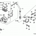 TRX350TM Главный тормозной цилиндр - передний