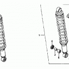 TRX500FE Задний амортизатор