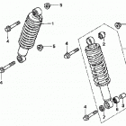 TRX500FE Передние аммортизаторы