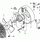 TRX350TM Cooling fan kit (trx350tm) (optional)