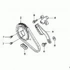 TRX500FE Цепь ГРМ