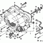 TRX500FE Front crankcase cover    (trx500fe)
