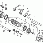 TRX300EX Gearshift drum           (trx300ex''''''''''''''''...