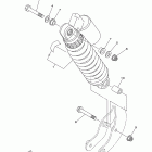 Raptor 350 YFM35RBW Задняя подвеска