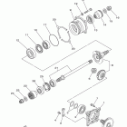 Grizzly 550 FI EPS 4WD YFM5FGPYGR/YFM5FGPYB/YFM5FGPYL Промежуточный ведущий вал