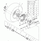 Grizzly 700 FI EPS Special ed. YFM7FGPSEY Заднее колесо 2