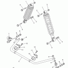 Grizzly 550 FI EPS 4WD YFM5FGPYGR/YFM5FGPYB/YFM5FGPYL Задняя подвеска