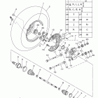 GRIZZLY 700 HUNTER YFM7FGHA Заднее колесо 2