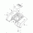 BRUIN 250 2WD YFM25BV Заднее крыло