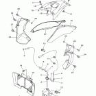 YFZ450RYL/YFZ450RYW Боковая панель