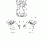 Grizzly 550 FI EPS 4WD YFM5FGPYGR/YFM5FGPYB/YFM5FGPYL Наклейки